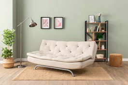 Atelier Del Sofa Rivo Sofá-Cama de 3 Plazas Beige